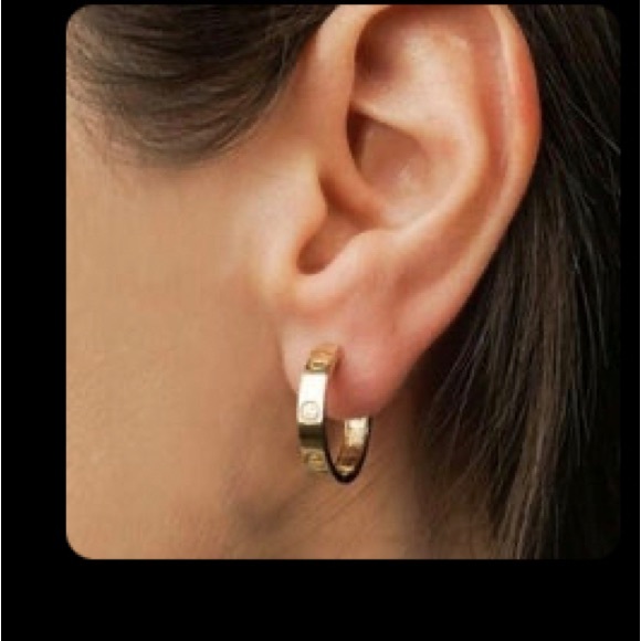 Inspired Love Earrings Mini Hoops - Picture 6 of 6